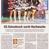 KG Batenbrock sucht Nachwuchs